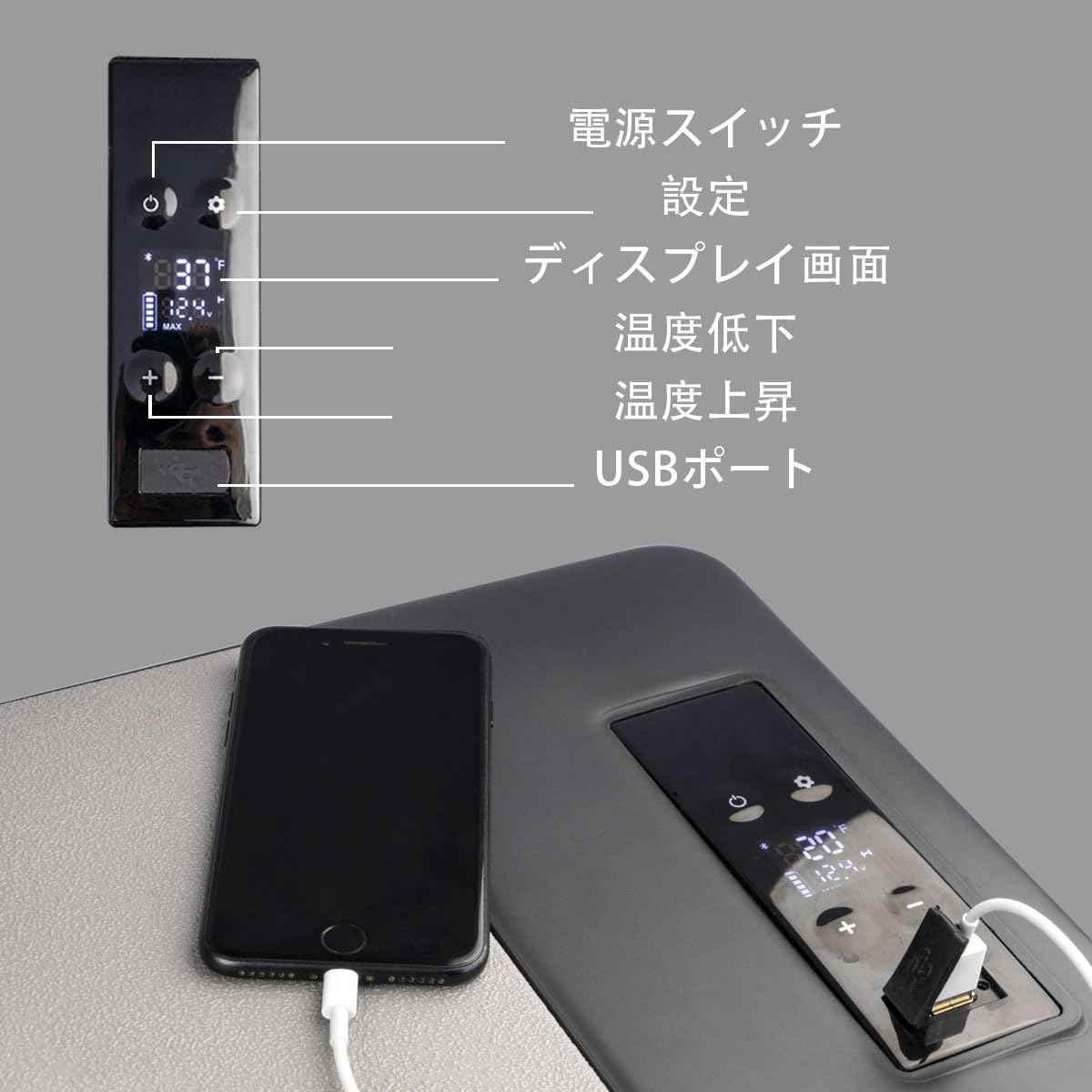 Amazon.co.jp: Alpicool ポータブル冷蔵庫 車載冷蔵庫 車載冷蔵冷凍庫